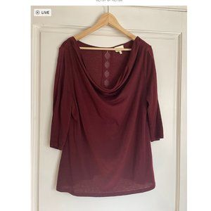 COPY - Deletta by Anthropologie L Cowl Neck Top